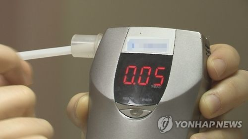 음주 측정 [연합뉴스]