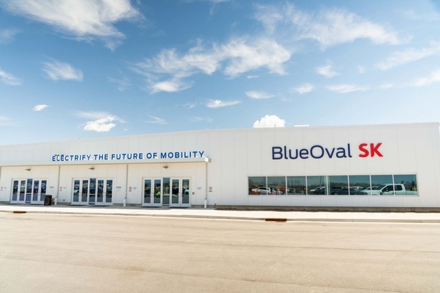 SK온과 포드의 합작사 ‘블루오벌SK’의 켄터키공장 전경. SK온 제공.