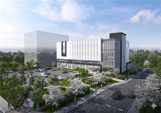 15일 대전 문지캠퍼스에서 준공식을 가진 ‘첨단의과학 동물실험동’ 조감도. KAIST 제공.