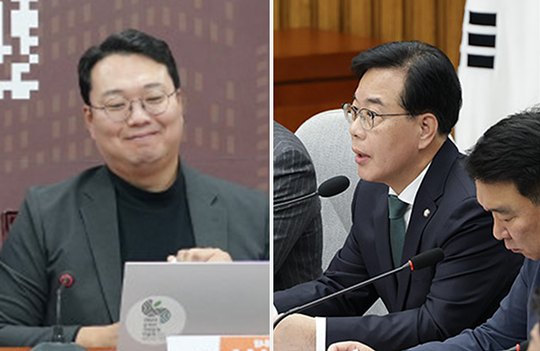 왼쪽부터 천하람 개혁신당 원내대표와 송언석 국민의힘 원내대표.<개혁신당·국민의힘 홈페이지 사진 갈무리>