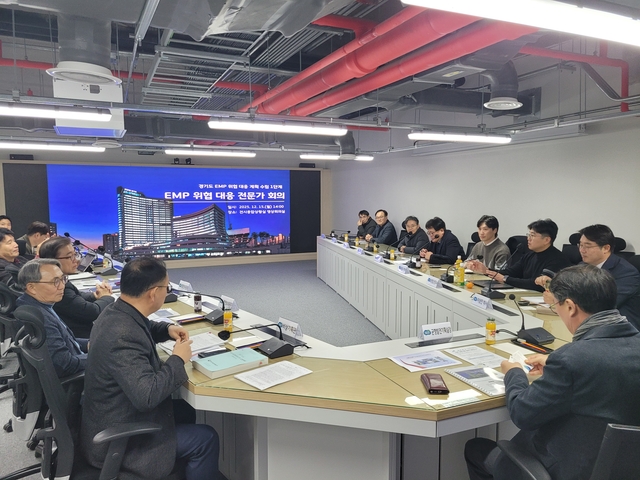 경기도가 김상수 균형발전기획실장 주재로 EMP 위협 대응 전문가 회의를 열었다.