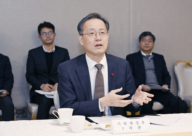 이형일 기획재정부 차관이 16일 정부서울청사에서 열린 ‘주요 수출기업 간담회’를 주재, 모두발언을 하고 있다.[기획재정부]