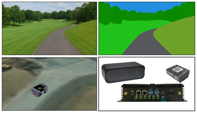 골프코스내 자율주행을 위한 비전 인식/시뮬레이션을 통한 개발 환경, AVS200 & GMSL 스테레오 카메라 모듈 이미지