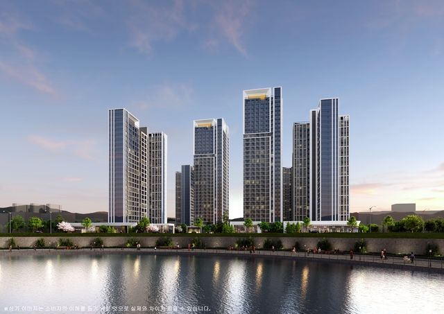 송도 한내들 센트럴리버 투시도