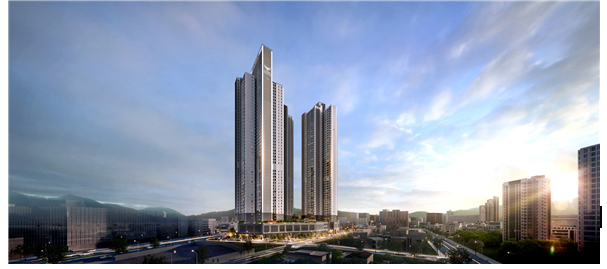 번영로 롯데캐슬 센트럴스카이 조감도. [롯데건설 제공]