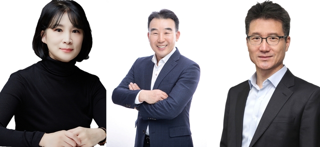 김우성(왼쪽부터) 아이티센클로잇 사장, 권창완 아이티센씨티에스 부회장, 정광호 아이티센글로벌 사장(CFO). 아이티센그룹 제공