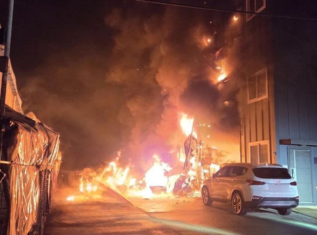 화재 현장. 경기도소방재난본부