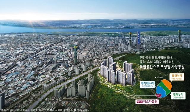 더파크 비스타동원 항공조감도