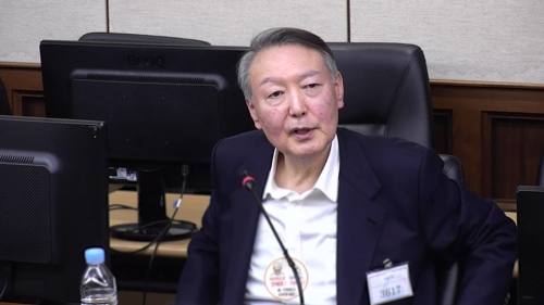 최후진술하는 윤석열 전 대통령   [서울중앙지법 제공]