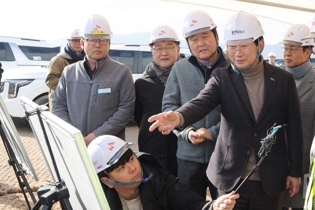 이상일용인시장이 9일 원삼 일반산단 현장을 방문했다.