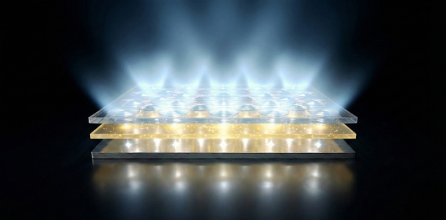 KAIST는 OLED의 발광효율을 2배 이상 높일 수 있는 ‘준평면 광추출 구조’를 개발했다. KAIST 제공.