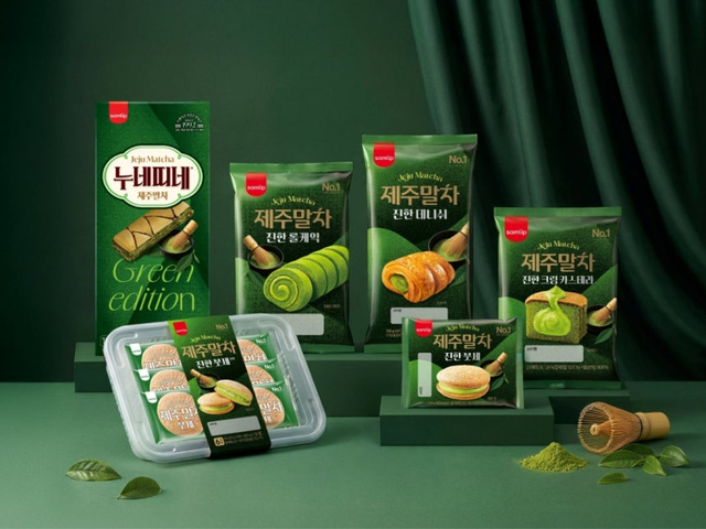 SPC삼립이 제주말차 디저트 5종을 출시했다고 11일 밝혔다. [SPC삼립 제공]