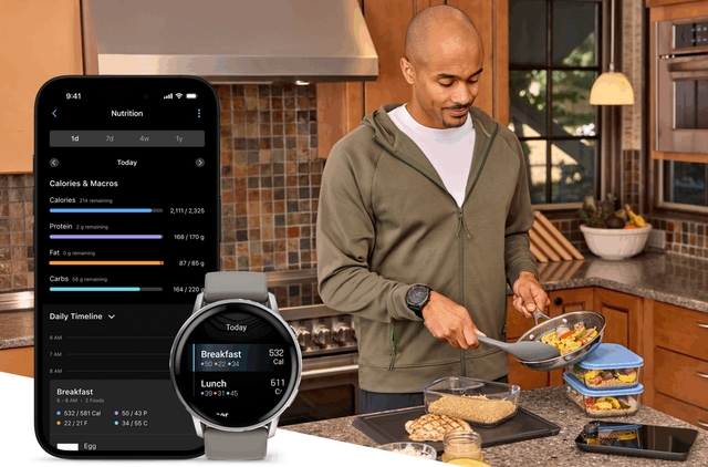 가민이 ‘가민 커넥트 플러스’에 ‘영양 관리’ 기능을 추가했다. 가민 제공