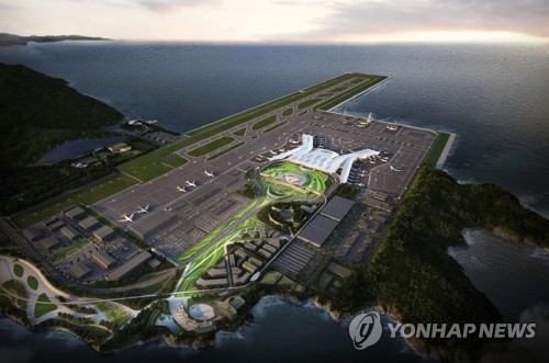 가덕도신공항 조감도. [가덕도신공항건설공단 제공]