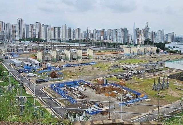 경기 하남시 감일동에 있는 동서울변전소 부지 모습. 한국전력공사 제공