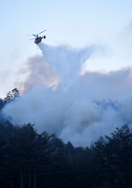 산림청은 봄철산불기간은 당초보다 12일 앞당겨 오는 20일부터 시행한다. 산림청 제공.