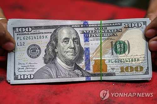 미국 달러화 지폐. [EPA 연합뉴스 자료사진]