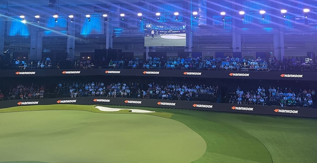 한국타이어 후원 TGL 경기장 실내 전경. 한국타이어 제공