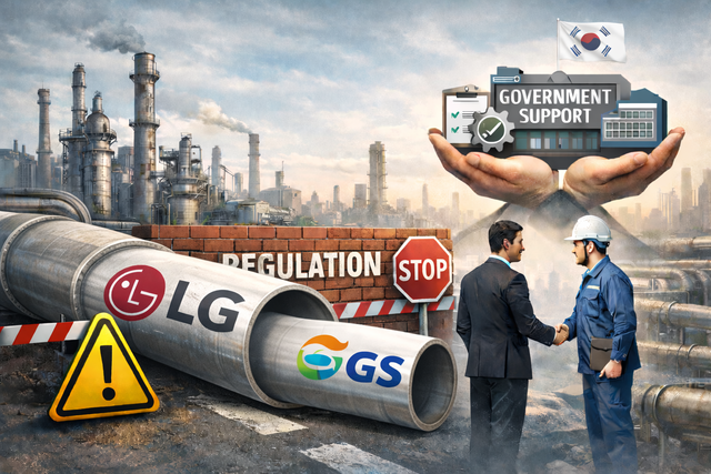 GS칼텍스와 LG화학은 최근 여수 나프타분해설비(NCC)의 세부 통합을 검토하는 과정에서 예상치 못하게 안전 규제에 시간이 소요되고 있다. 챗GPT 생성 이미지.