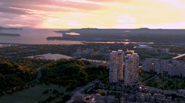 청라 피크원 푸르지오 광역 조감도