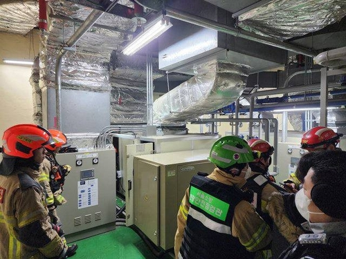 화재 진화 당시 모습. [국립고궁박물관 제공]