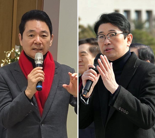 왼쪽부터 국민의힘 소속 장성민 전 대통령실 미래전략기획관, 주진우 국회의원.<장성민 전 국회의원·주진우 국회의원 페이스북 사진 갈무리>