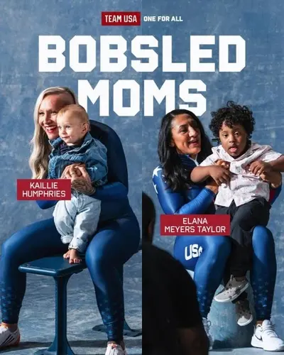 미국 봅슬레이 국가대표 케일리 험프리스(왼쪽)와 엘라나 마이어스 테일러(오른쪽). [미국 봅슬레이 연맹 소셜미디어 캡처]
