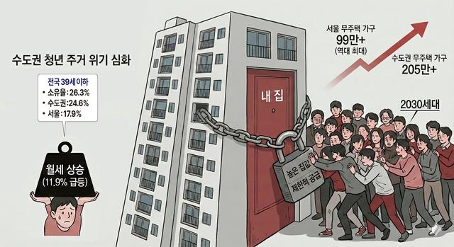 서울 무주택 2030, ‘100만 육박’… 월세지출 6년 만에 최대