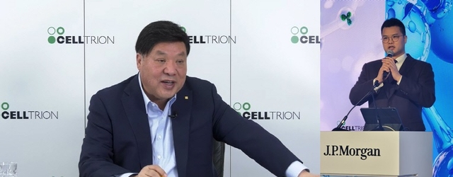 서정진 셀트리온그룹 회장(왼쪽 사진)과 장남인 서진석 셀트리온 대표. 셀트리온 제공
