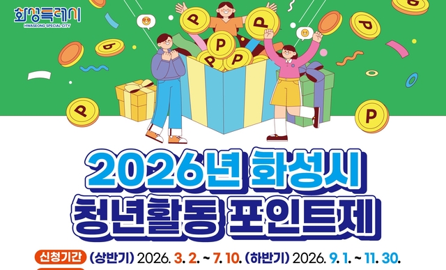 화성특례시 최대 15만 청년활동포인트  지급