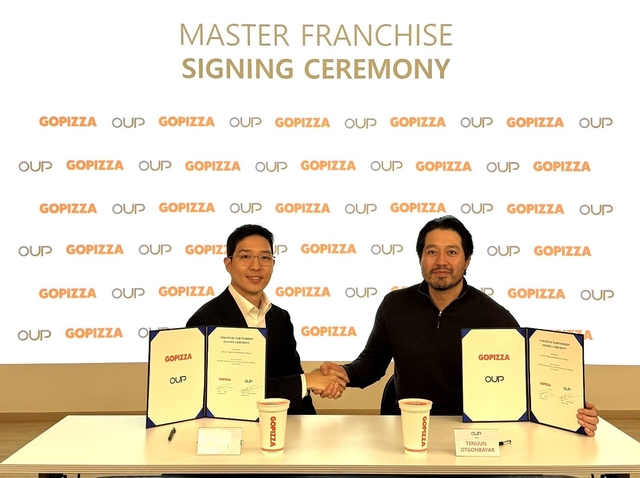 고피자 및 몽골 푸드 알고리즘이 마스터 프랜차이즈 계약을 맺고 있다.