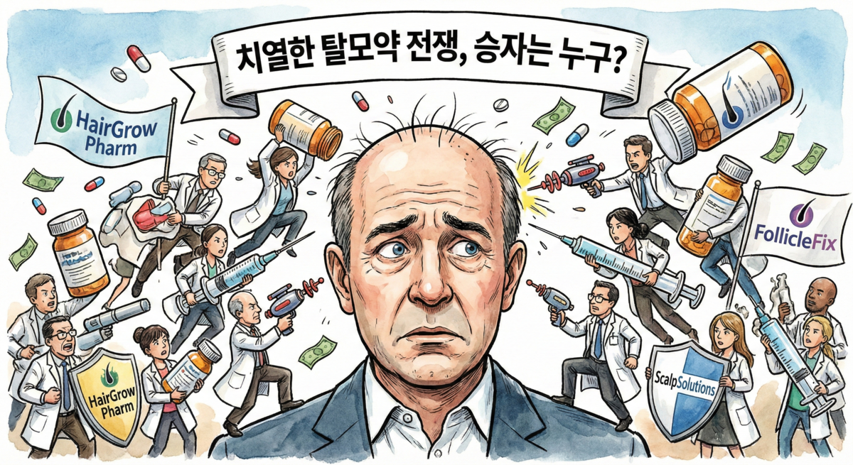 구글도 돈 태웠다…23조 ‘대머리’ 시장, 최후 승자는?