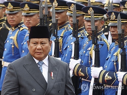 프라보워 인도네시아 대통령. EPA 연합뉴스 자료사진