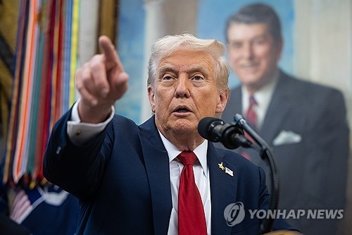 도널드 트럼프 미국 대통령.  연합뉴스