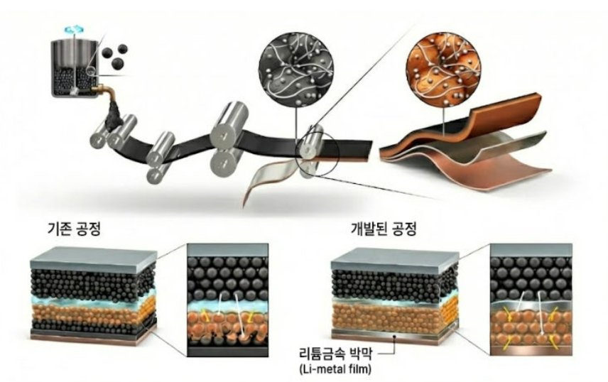 리튬금속 박막 넣어 전기차 주행거리 20%↑·배터리 제조 비용↓
