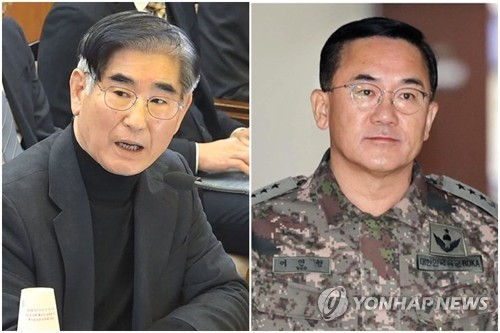 김용현 전 국방부 장관, 여인형 전 방첩사령관 [연합뉴스 자료사진]