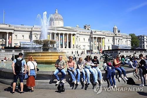 영국 런던의 트라팔가 광장. EPA 연합뉴스