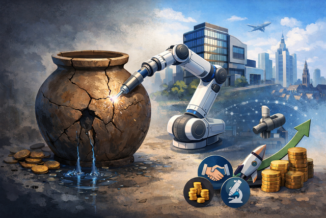 두산로보틱스가 해외 거점을 확대하면서 본격적인 실적 개선 준비에 돌입했다. 사진은 챗GPT가 그린 일러스트.