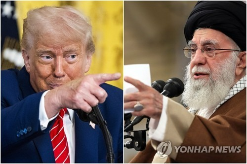트럼프 미국 대통령(왼쪽)-알리 하메네이 이란 최고지도자 [EPA=연합뉴스]