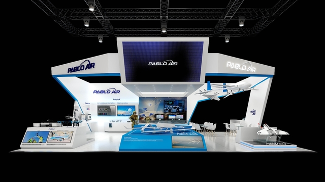 파블로항공이 지난 25일 부산 벡스코에서 개막한 드론쇼 아시아(DSK) 2026에 꾸린 부스 조감도. 파블로항공 제공