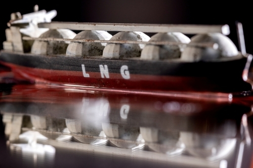 LNG 운송선 모형. 로이터 연합뉴스