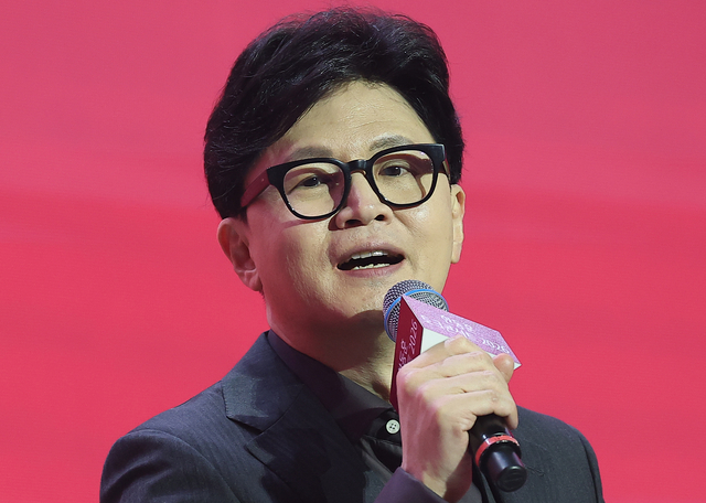 토크콘서트 발언하는 한동훈 전 국민의힘 대표 [연합뉴스]