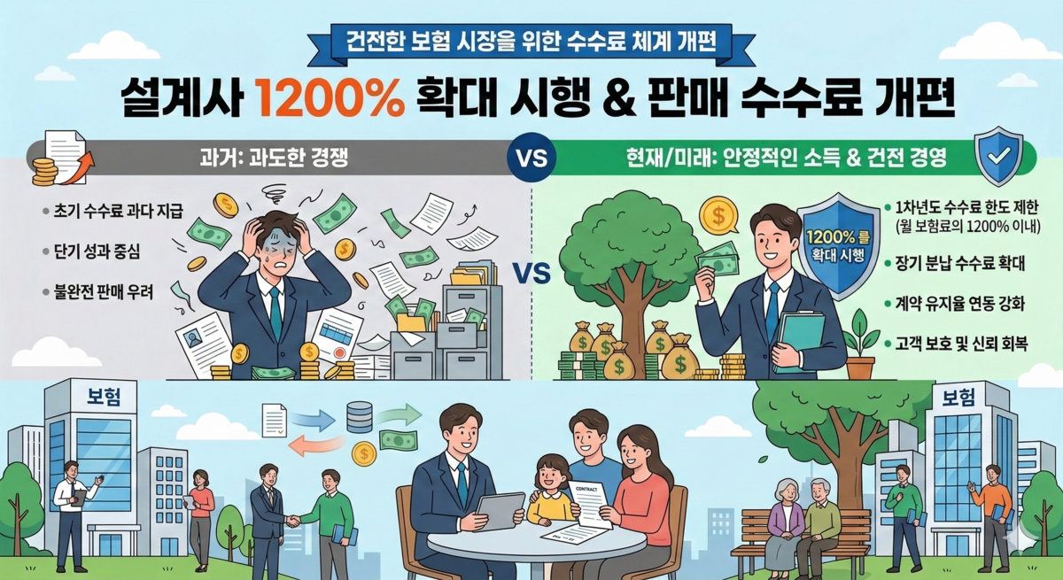'1200%룰' 도입...판매 수수료 개편에 GA '긴장' - 뉴스 썸네일 이미지