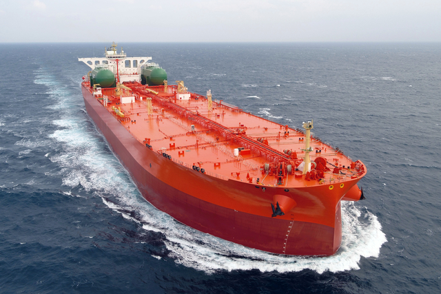 삼성중공업이 건조한 원유운반선 모습. 삼성중공업 제공.