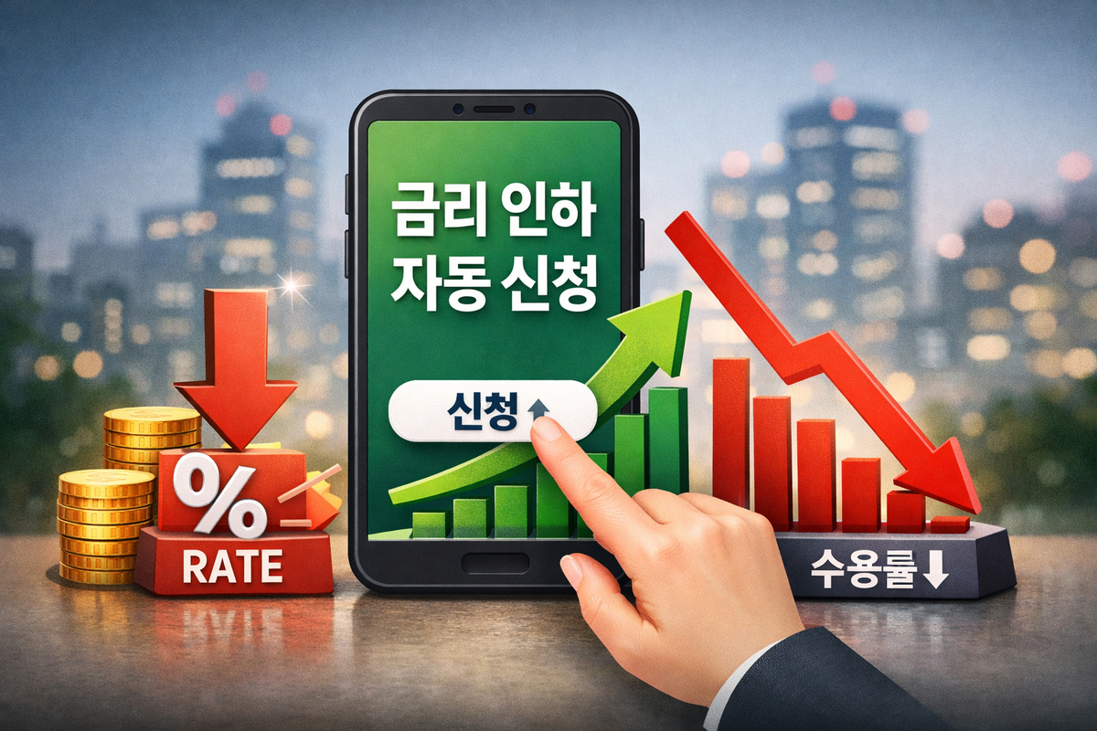 클릭 한 번에 금리인하 요구…‘자동 신청’ 시대 수용률은 ‘딜레마’?