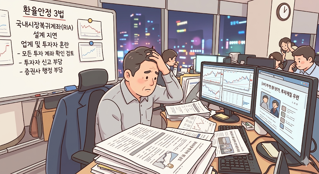 환율안정 3법 속도내는데… RIA 설계 미비에 증권가·투자자 ‘혼선 우려’