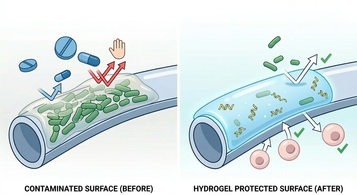 "의료기기 표면 세균, 싹싹 제거"...항균 하이드로젤 개발 - 뉴스 썸네일 이미지