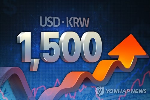 원/달러 환율 1,500원 돌파 [연합뉴스]