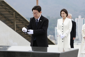 李대통령, ‘부정선거 항거’ 3·15의거 기념식 참석…현직 대통령으론 처음