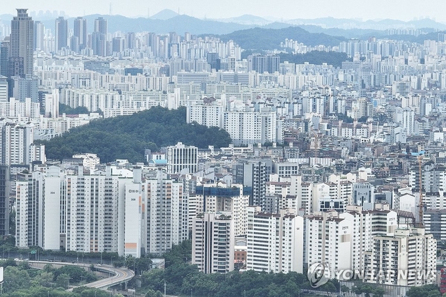 서울 시내 아파트 단지 모습. 연합뉴스